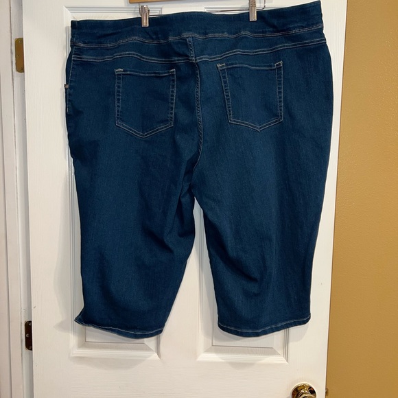Terra & Sky denim capris. Size 4X. EUC. - Picture 2 of 5